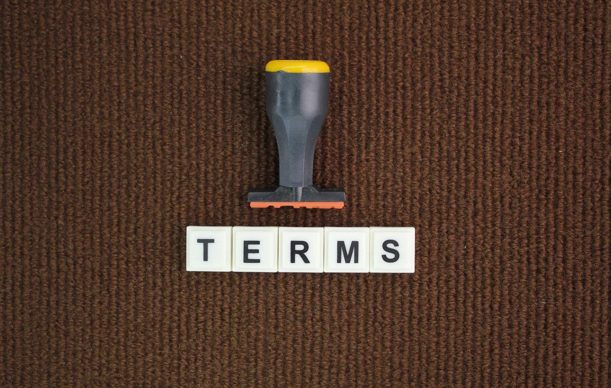 stamps and letters of the alphabet with terms words